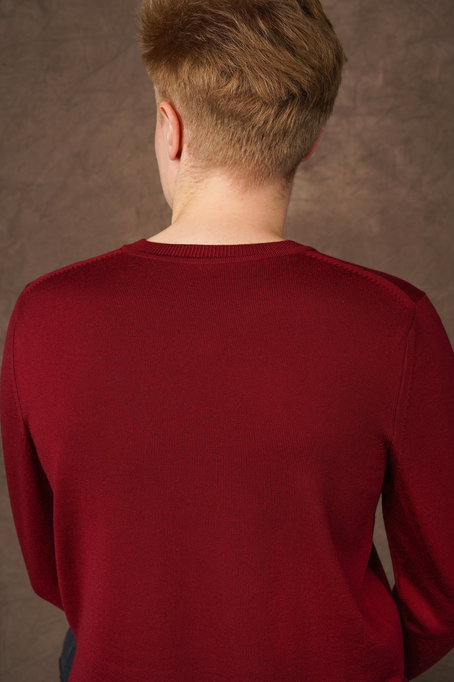 Merino wool V-neck sweater