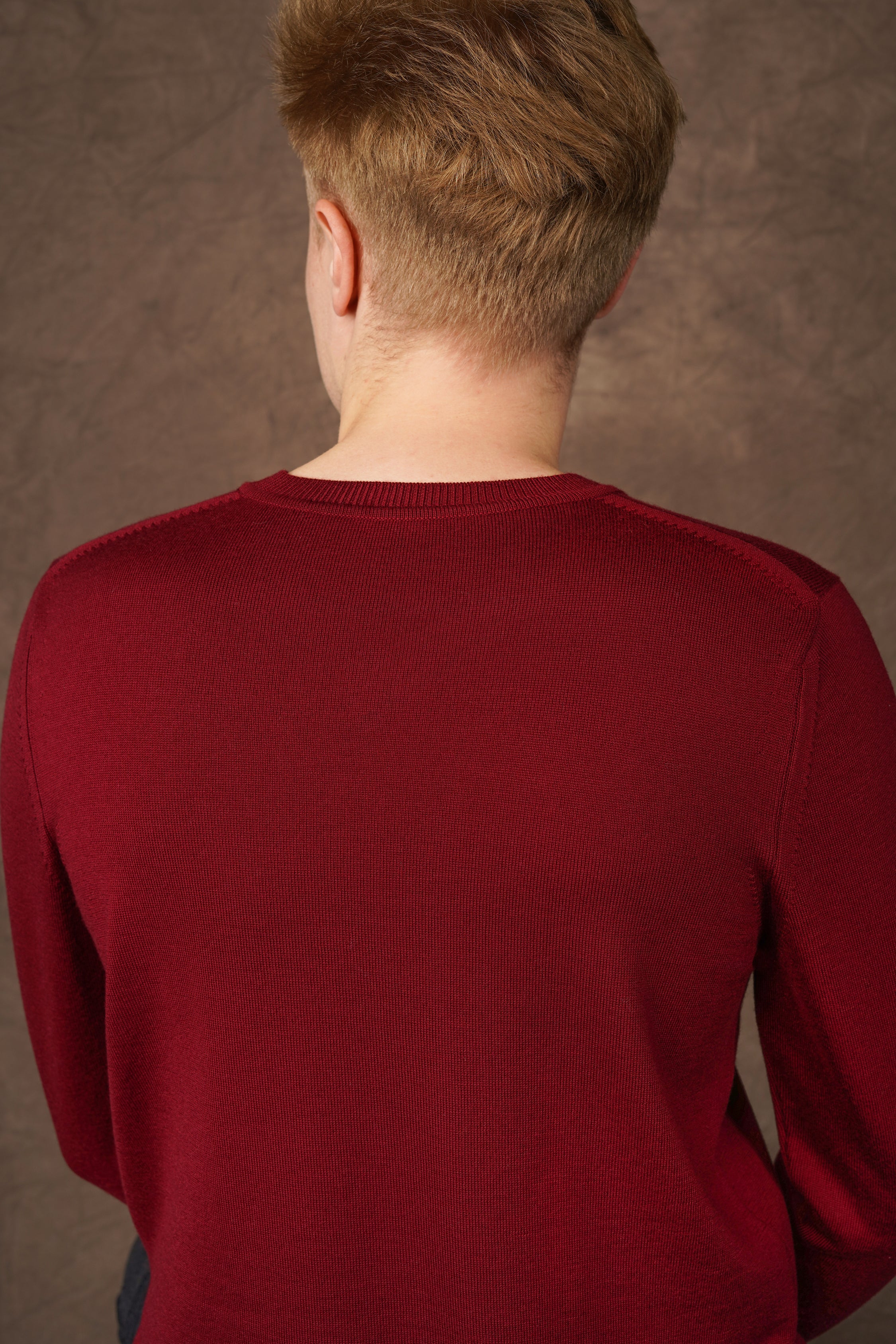 Merino wool V-neck sweater