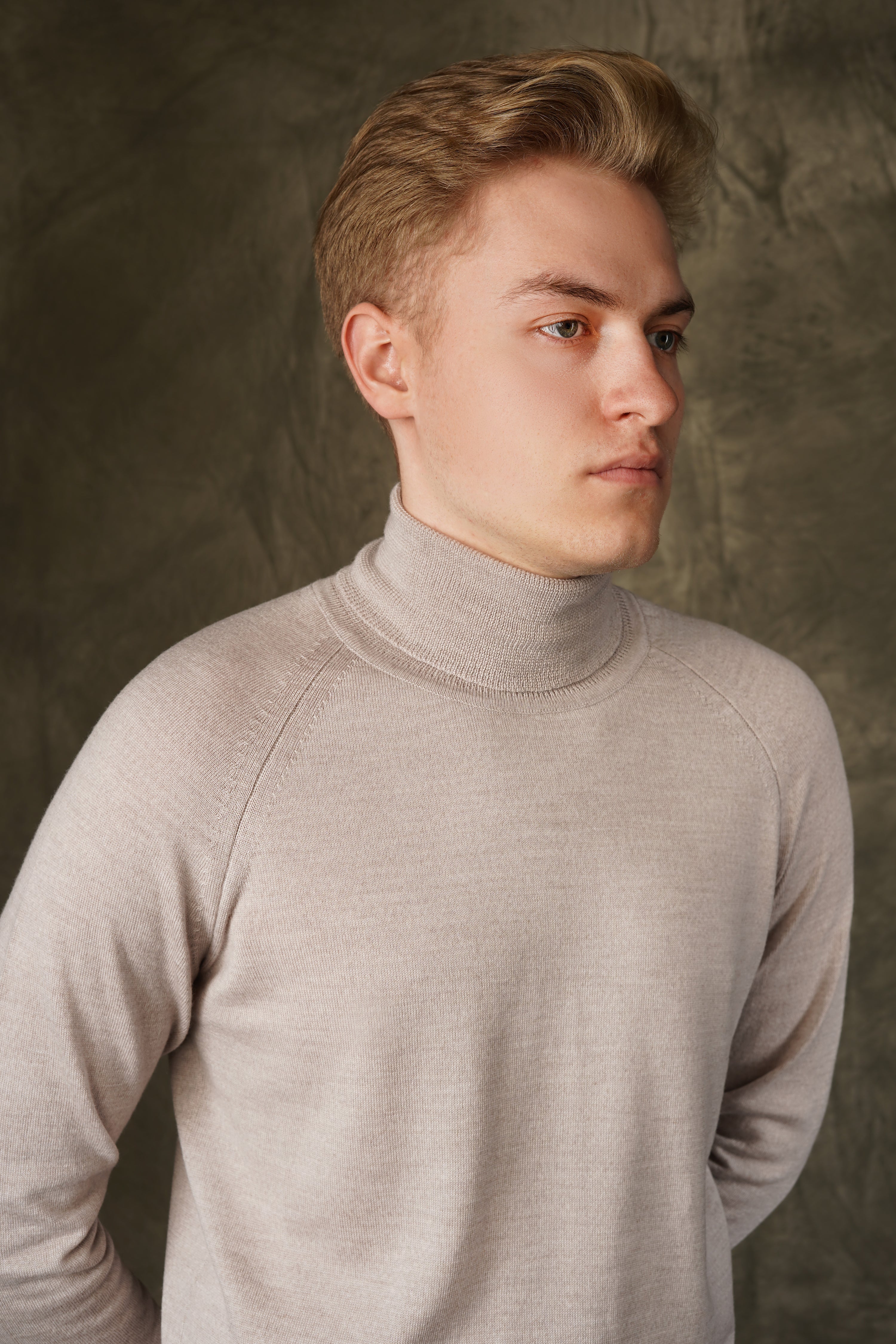 Merino wool turtleneck sweater