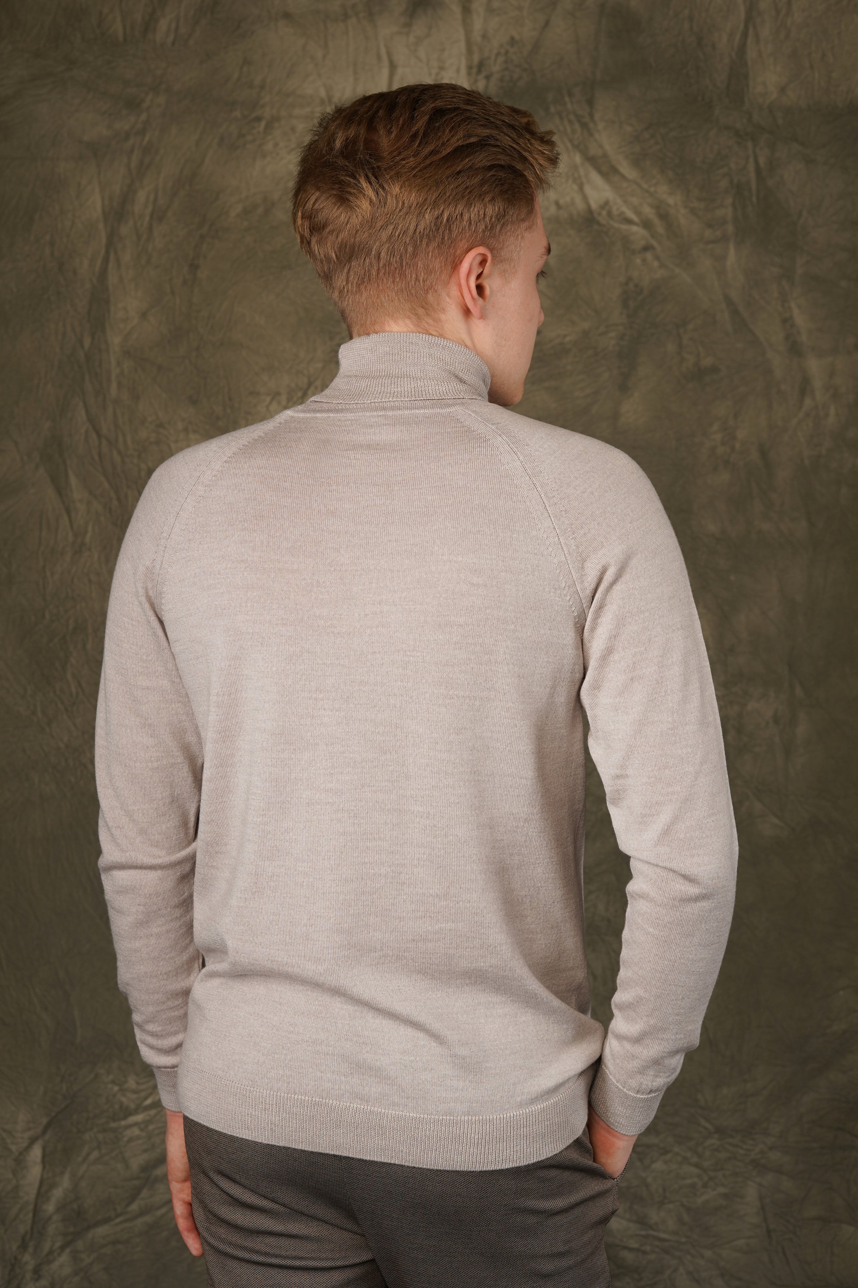 Merino wool turtleneck sweater