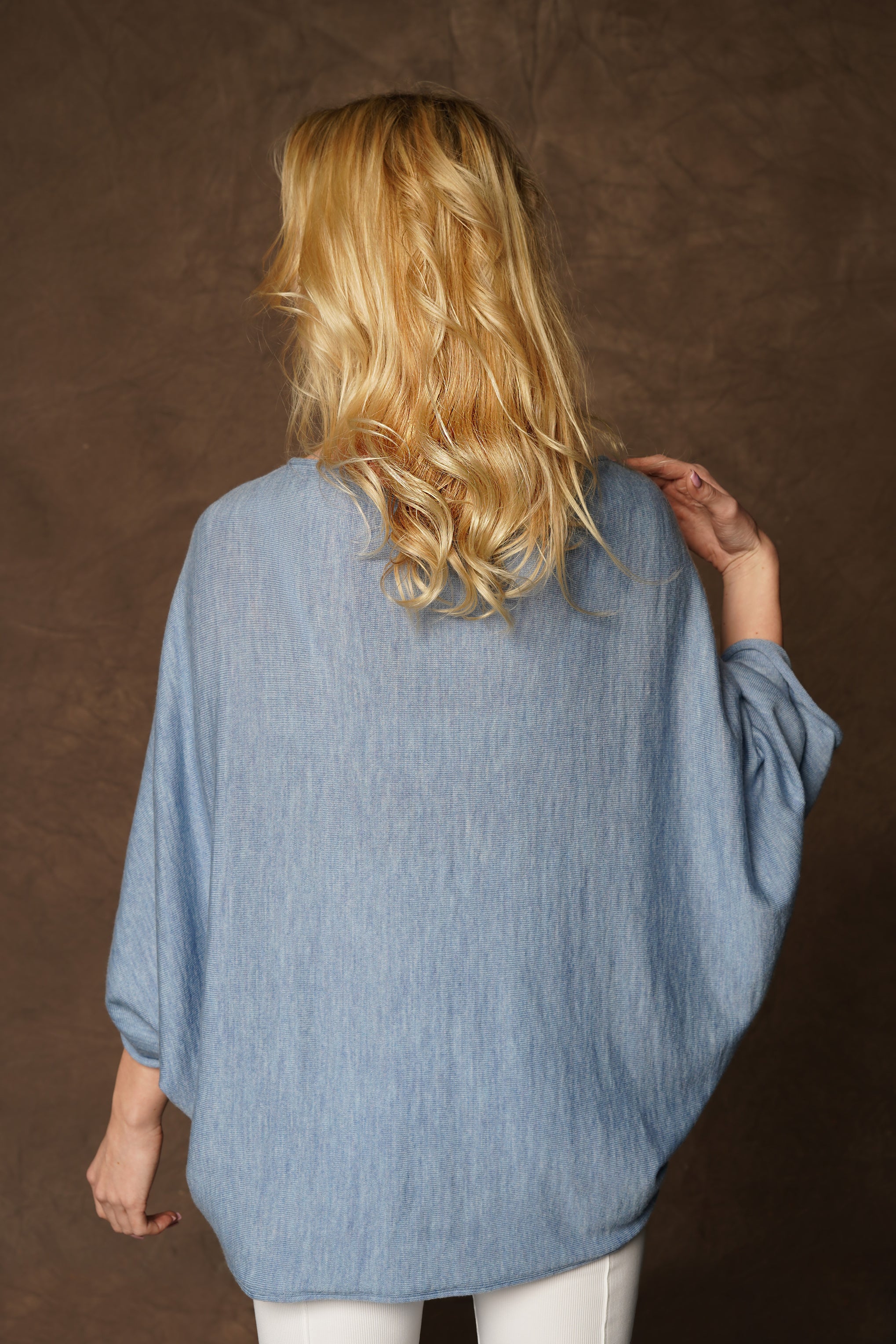 Merino wool poncho